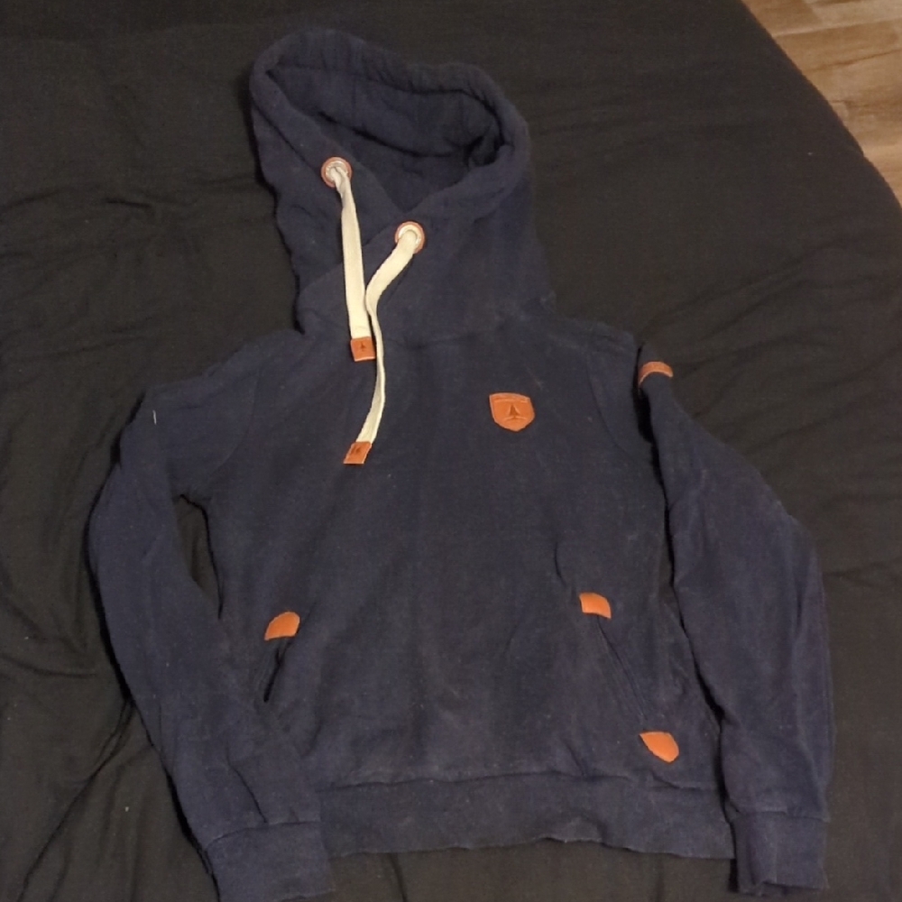 🖤SOLD🖤 Navy Hoodie with Tan Accents